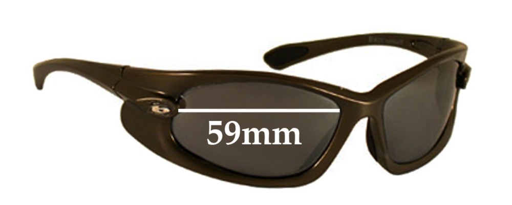 Sunglass Fix Replacement Lenses for Bolle Windshear - 59mm Wide