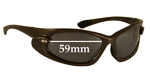 Lentilles De Rechange Bolle Habu 59mm Polarized HD - Noir, Pour Lunettes De Soleil, Neuf
