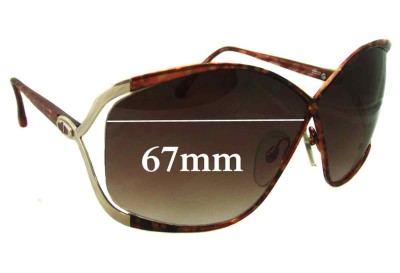Christian Dior Vintage 2056 Replacement Lenses 67mm wide 