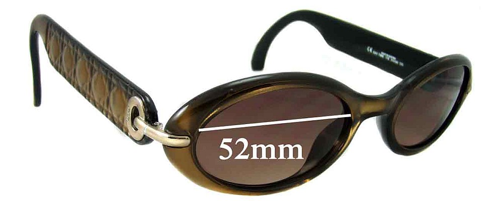 Sunglass Fix Replacement Lenses for Christian Dior Day Time - 52mm Wide