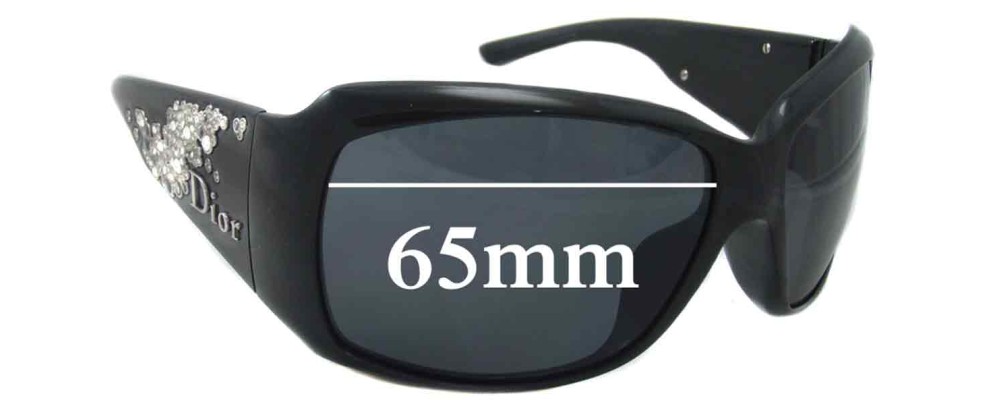 Sunglass Fix Replacement Lenses for Christian Dior Strassy - 65mm Wide