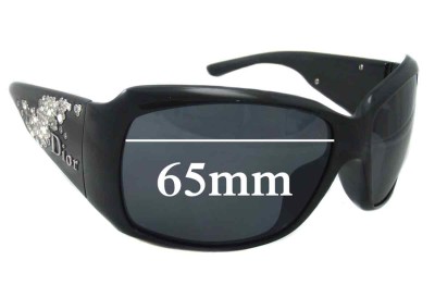 Christian Dior Strassy Replacement Lenses 65mm wide 