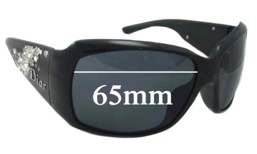 Sunglass Fix Replacement Lenses for Christian Dior Strassy - 65mm Wide 
