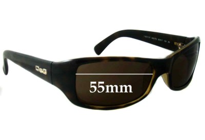 Dolce & Gabbana DG8027 Replacement Sunglass Lenses- 55mm Wide 