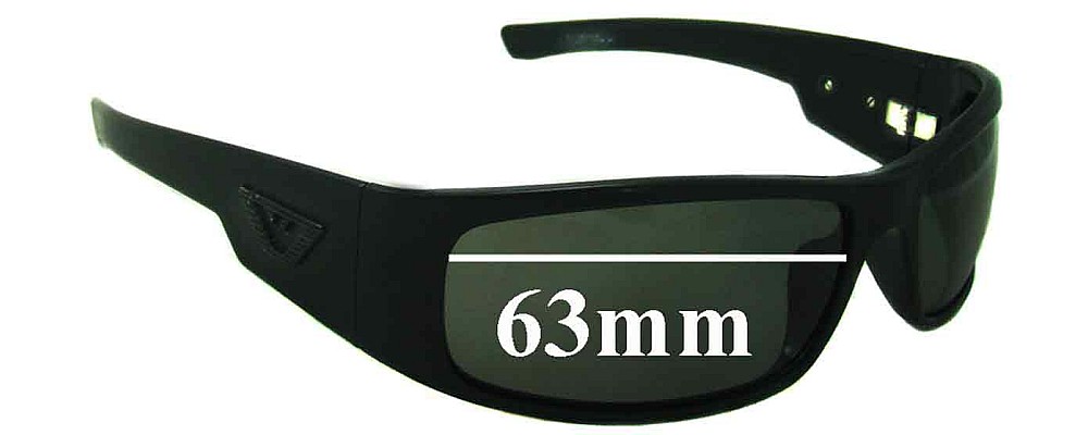 Sunglass Fix Replacement Lenses for Emporio Armani Unknown Model - 63mm Wide