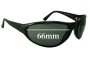 Sunglass Fix Replacement Lenses for Legend Blow Fly - 66mm Wide 