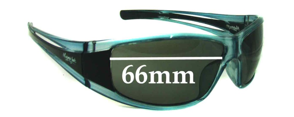 Sunglass Fix Replacement Lenses for Mangrove Jacks Unknown Model - 66mm Wide
