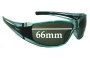 Sunglass Fix Replacement Lenses for Mangrove Jacks Unknown Model - 66mm Wide 