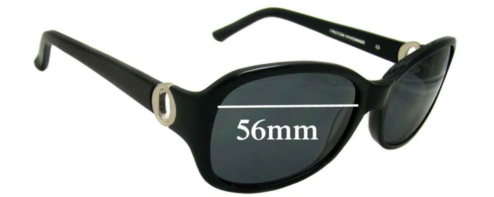 Sunglass Fix Replacement Lenses for Oroton  Louvre - 43mm high - 56mm Wide