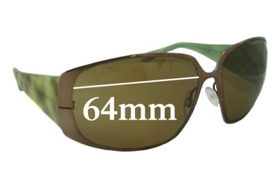 Paul Smith PS 824 Replacement Lenses 64mm wide 