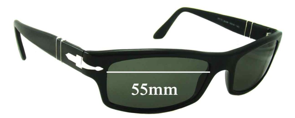 Sunglass Fix Replacement Lenses for Persol 2831-S - 55mm Wide