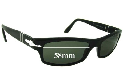 Persol 2831s Replacement Sunglass Lenses - 58mm wide 