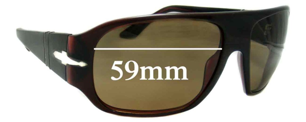 Sunglass Fix Replacement Lenses for Persol 2839-S - 59mm Wide