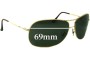 Sunglass Fix Replacement Lenses for Ray Ban RB3267 - 69mm Wide 