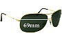 Sunglass Fix Ersatzgläser für Ray-Ban RB3267 - 69mm Wide 