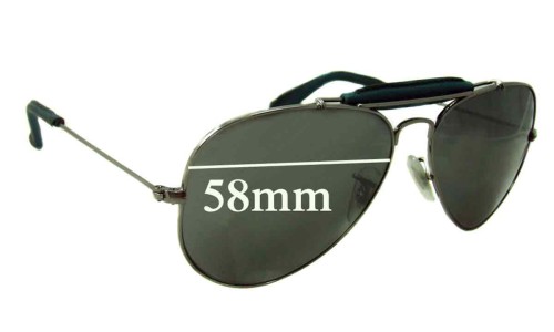 Sunglass Fix Replacement Lenses for Ray Ban RB3422 - 58mm Wide 