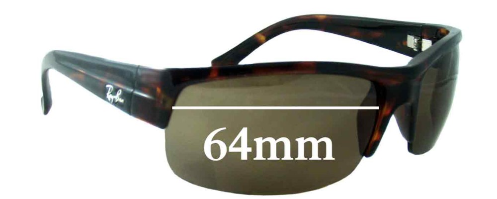 Sunglass Fix Replacement Lenses for Ray Ban RB4079 - 64mm Wide