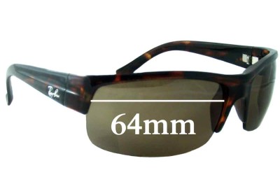 Ray Ban RB4079 Replacement Sunglass Lenses - 64mm across 