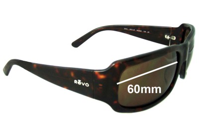 Revo RE2041 Replacement Sunglass Lenses - 60mm Wide Lenses 