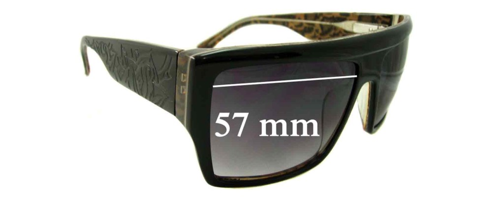 Sunglass Fix Replacement Lenses for Tsubi Geezer - 57mm Wide