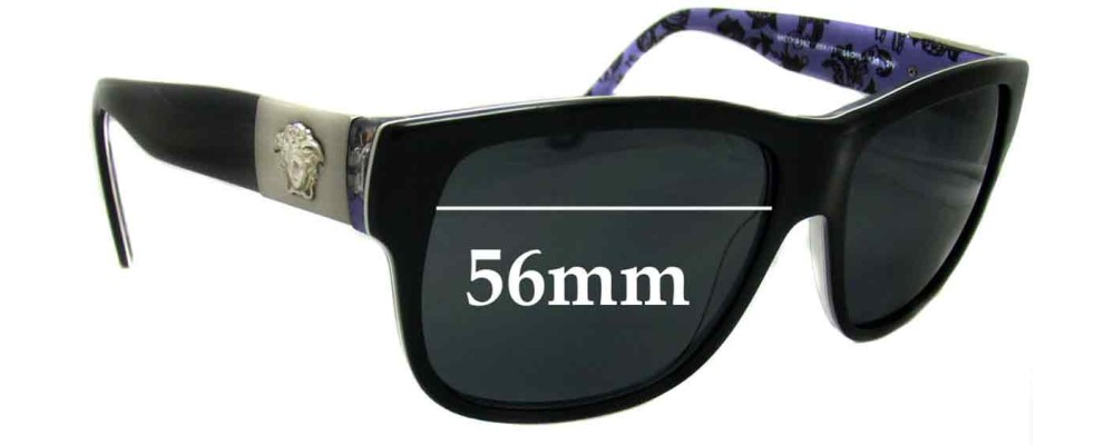 Sunglass Fix Replacement Lenses for Versace VE 4192 - 56mm Wide