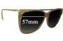 Sunglass Fix Replacement Lenses for Yves Saint Laurent Unknown Model - 57mm Wide 
