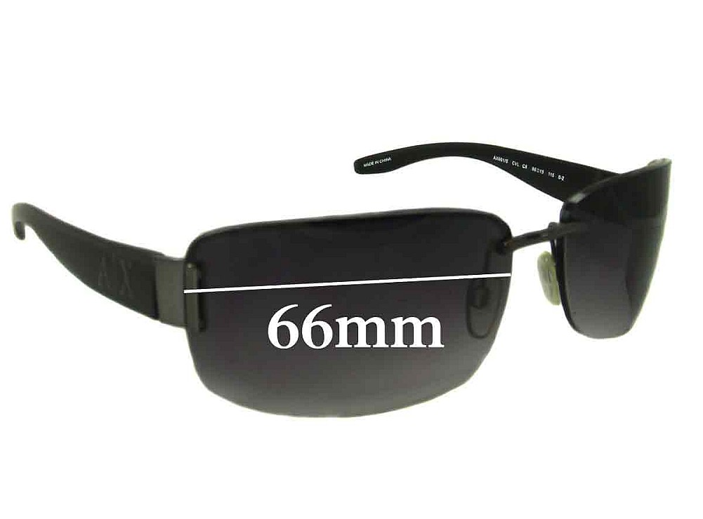 Armani Exchange AX 001/S 66mm Replacement Lenses