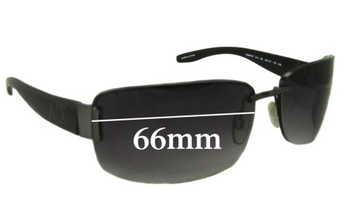 Sunglass Fix Replacement Lenses for Armani Exchange AX 001/S - 66mm Wide 
