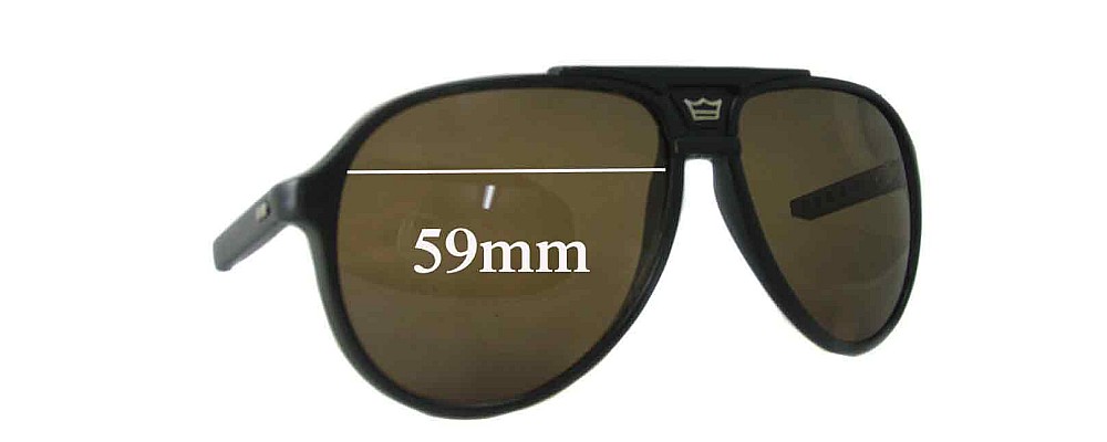 Sunglass Fix Replacement Lenses for Bolle Unknown - 59mm Wide