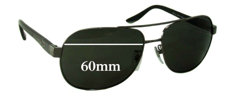 Sunglass Fix Replacement Lenses for Bvlgari 5023 - 60mm Wide