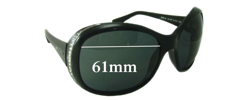 Sunglass Fix Replacement Lenses for Bvlgari 8058-B - 61mm Wide