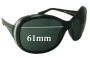 Sunglass Fix Replacement Lenses for Bvlgari 8058-B - 61mm Wide 