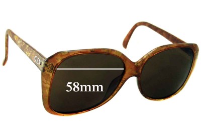 Christian Dior 2450 Replacement Lenses 58mm wide 