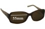 Sunglass Fix Replacement Lenses for Christian Dior Granville 2 - 55mm Wide 