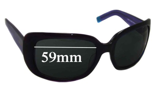 Sunglass Fix Replacement Lenses for DKNY DY4011 - 59mm Wide 