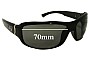 Sunglass Fix Replacement Lenses for Dirty Dog Dirty Dog Unknown - 70mm Wide 