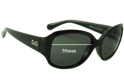 Dolce & Gabbana DG8065 Replacement Lenses 59mm wide 