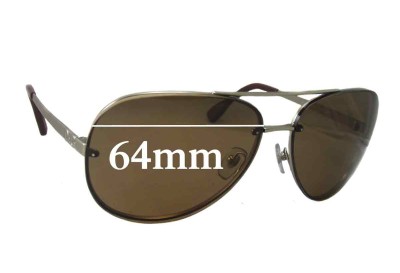 Dolce & Gabbana DG6086 Replacement Sunglass Lenses - 64mm wide 