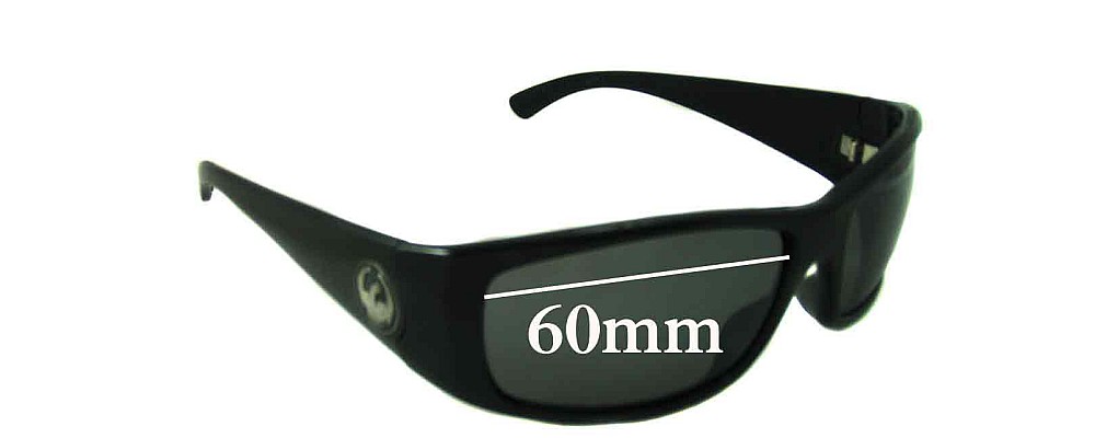 Sunglass Fix Replacement Lenses for Dragon Dusk - 60mm Wide