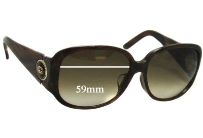 Gucci GG 3114 Replacement Sunglass Lenses - 59mm wide 
