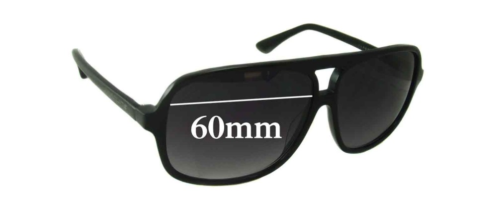Gasoline Replacement Sunglass Lenses - 60mm wide