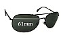 Sunglass Fix Replacement Lenses for Giorgio Armani OPDEHY - 61mm Wide 