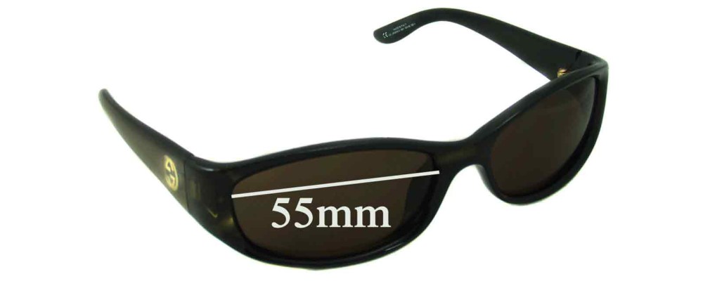 Gucci 2456/N/S Replacement Sunglass Lenses - 55mm wide