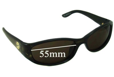  Sunglass Fix Replacement Lenses for Gucci GG2456/N/S - 55mm Wide 