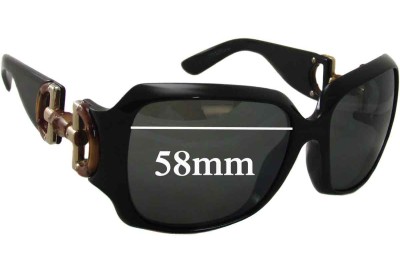  Sunglass Fix Replacement Lenses for Gucci GG2969 - 58mm Wide 