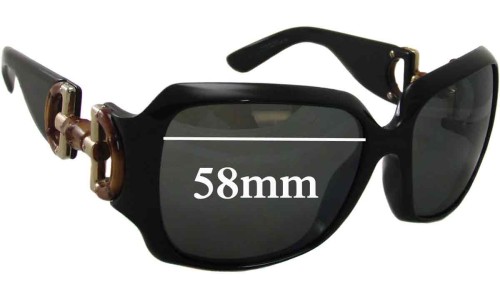 Sunglass Fix Replacement Lenses for Gucci GG2969 - 58mm Wide 