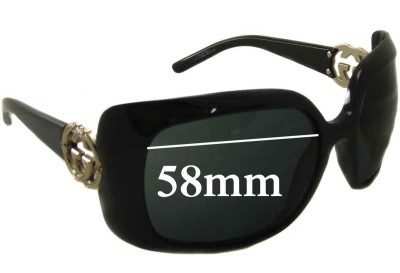 Gucci GG3034/S Replacement Lenses 58mm wide 