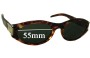Sunglass Fix Replacement Lenses for Gucci GG2411/S - 55mm Wide 