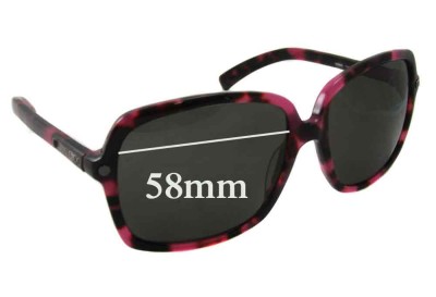 Jimmy Choo Eddie/S Replacement Lenses 58mm wide 