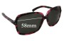 Sunglass Fix Replacement Lenses for Jimmy Choo Eddie/S - 58mm Wide 